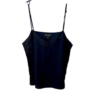 Banana Republic Navy Satin Chiffon Camisole Top 6 Petite